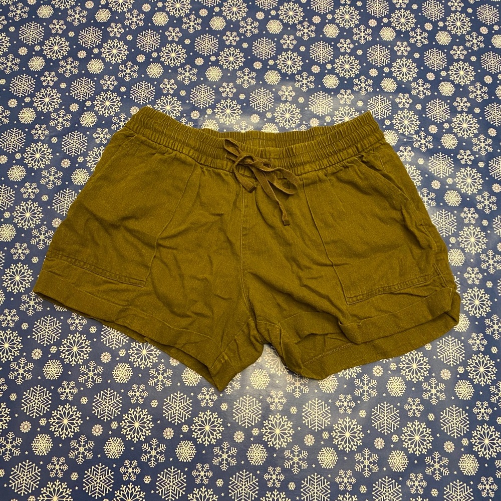 Brown cotton shorts